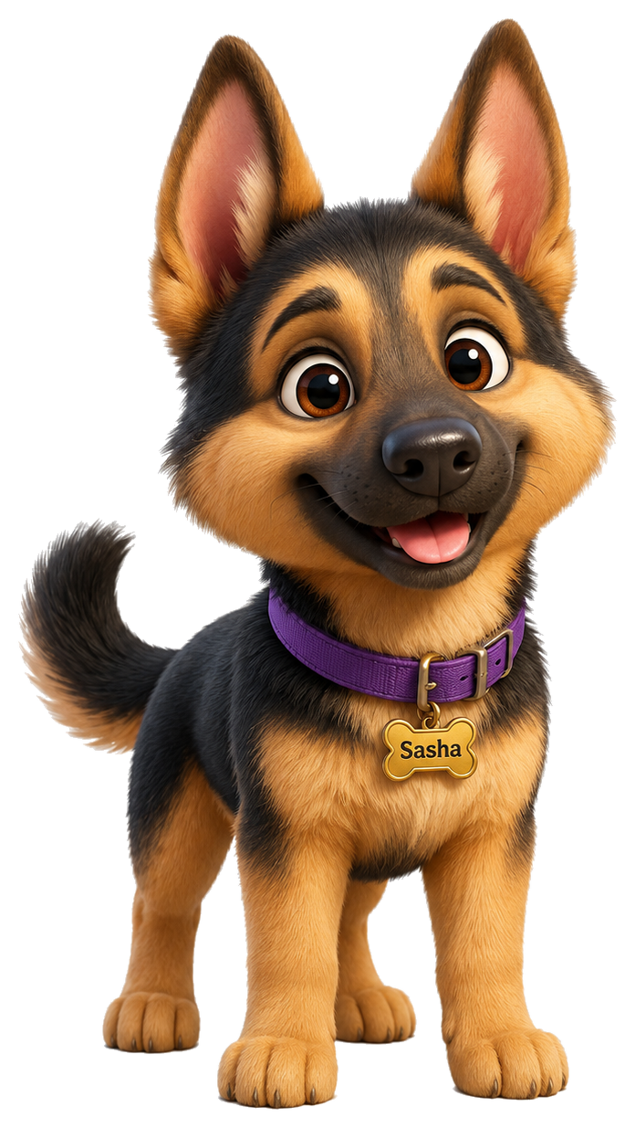 Sasha the friendly German Shepherd
