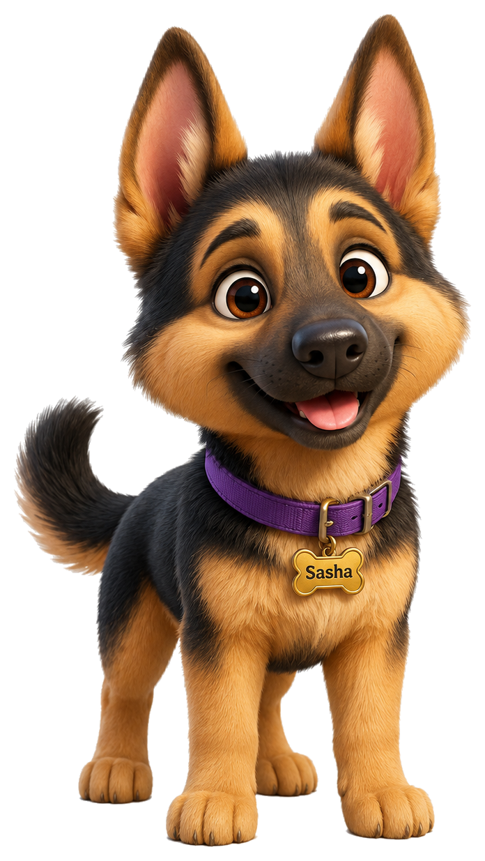 Sasha the friendly German Shepherd